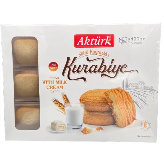 Aktürk Kurabiye Sütlü Kaymaklı 400 Gr