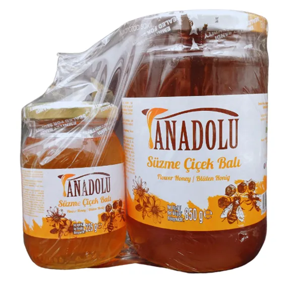 Anadolu Süzme Çiçek Balı 850+225 Gr Cam