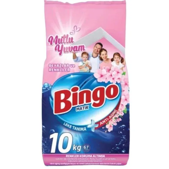 Bingo Matik 10 Kg Mutlu Yuvam Beyaz Ve Renkli