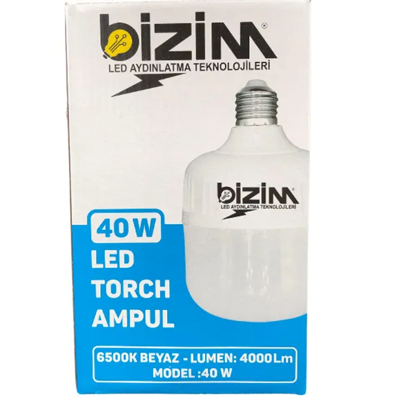 Bzm Tasarruf Led Ampulü 40 W Torch Beyaz