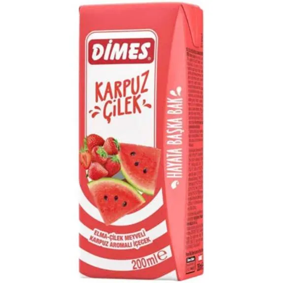 Dimes Meyve Nektarı Karpuz-Çilek 200 Ml