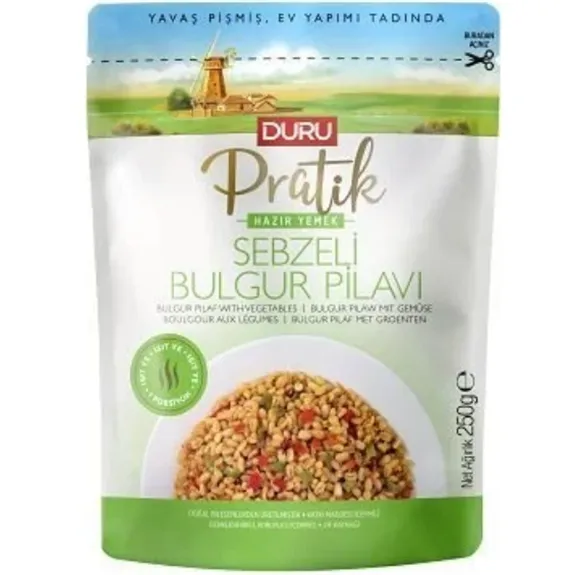 Duru Pratik Hazır Yemek Sebzeli Bulgur Pilavı 250 Gr