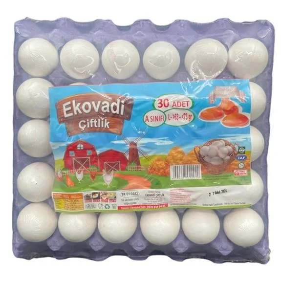 Ekovadi Yumurta L Boy 30 Lu Beyaz