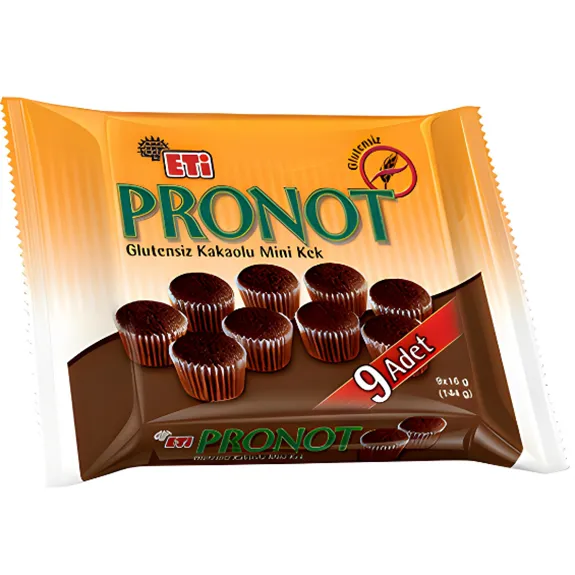 Eti Pronot Glutensiz Kakaolu Mini Bisküvi 9 Lu 144 Gr