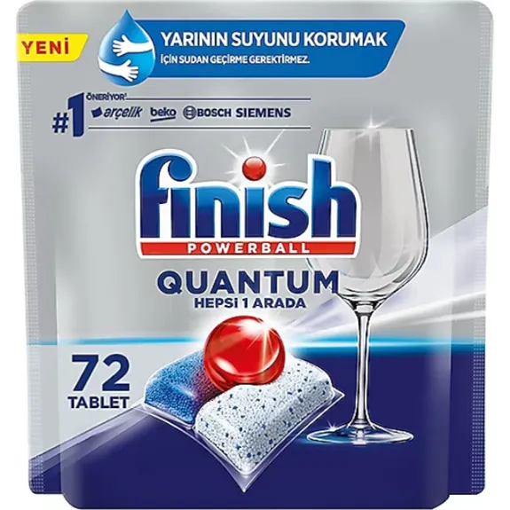 Finish Quantum Hepsi 1 Arada Bulaşık Makinesi Tableti 72 Li