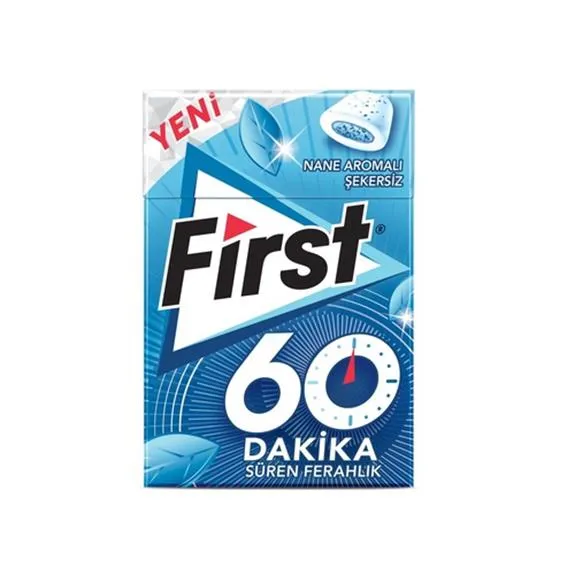 First 60 Dakika Nane Aromalı Sakız 19,5 Gr