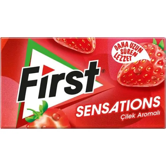 First Sensations Çilek Aromalı Sakız 27 Gr