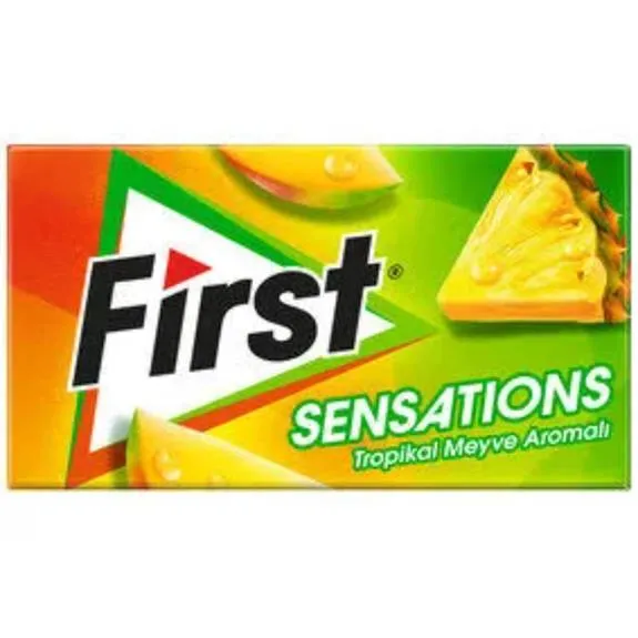 First Sensations Tropikal Meyve Aromalı Sakız 27 Gr