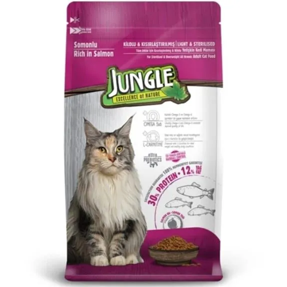 Jungle Somonlu Kısır Kedi Maması 500 Gr