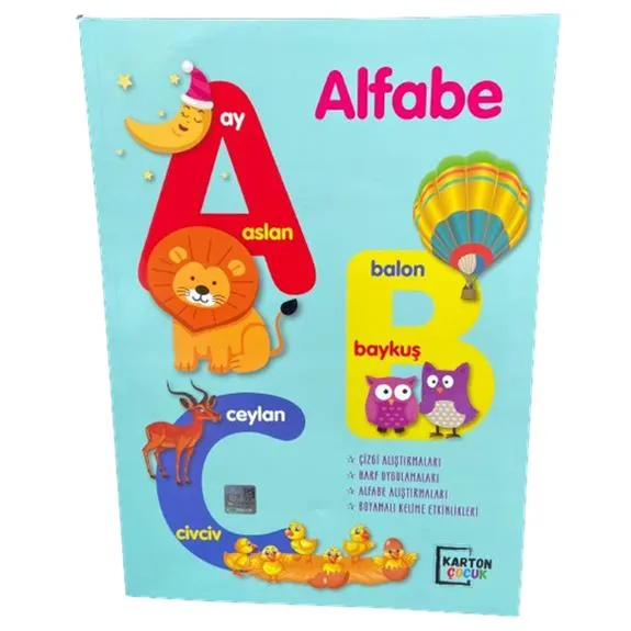 Karton Çocuk Alfabe Alıştırma