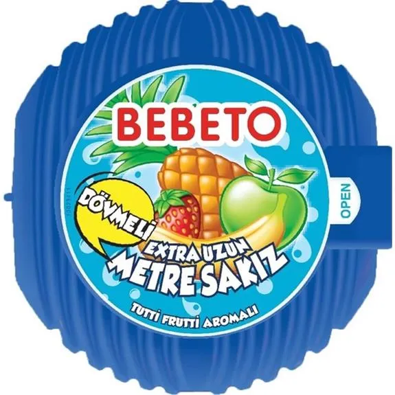 Kervan Bebeto Tutti Frutti Aromalı Metre Sakız 25 Gr