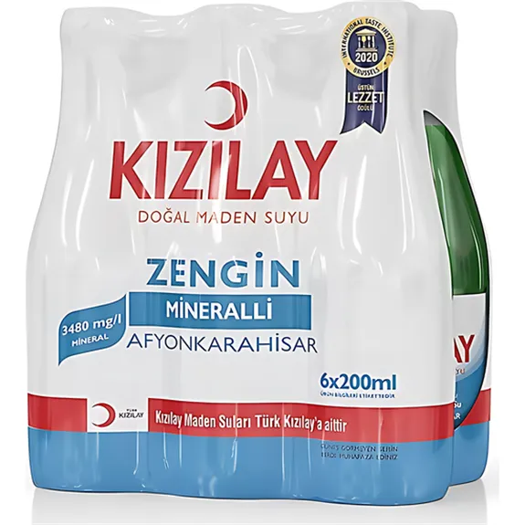 Kızılay Maden Suyu 6X200 Ml Afyonkarahisar