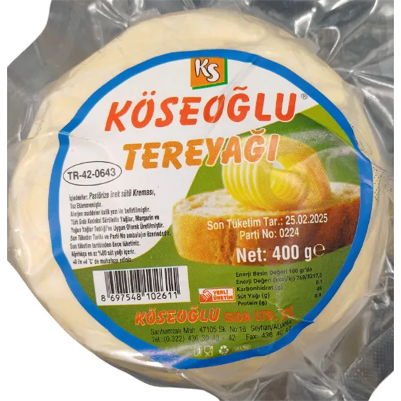 Köseoğlu Köy Tipi Tereyağı 400 Gr
