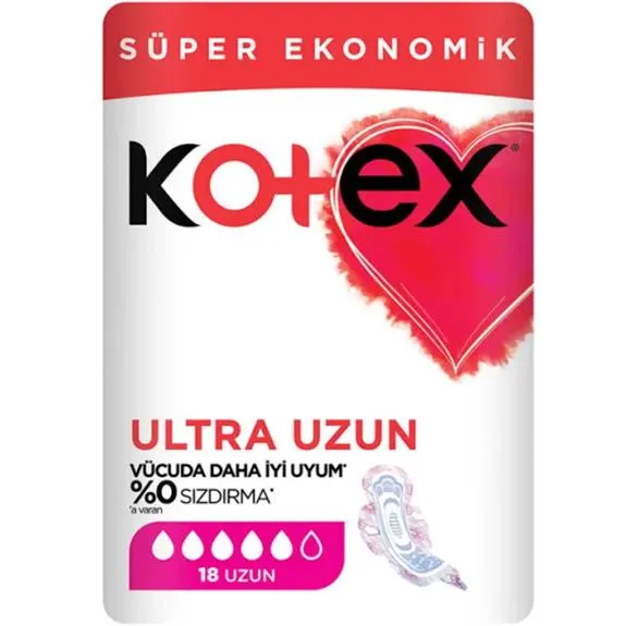 Kotex Ultra Quadro Ultra Uzun 18 Li