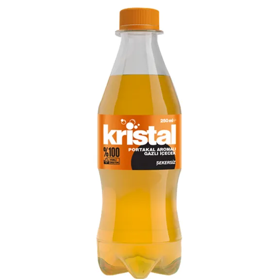 Kristal Portakal Aromalı Gazlı İçecek 250 Ml Pet