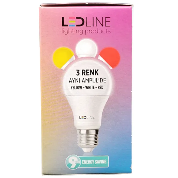 Ledline Led Ampul 9 Wt 3 Ü 1 Arada E-27