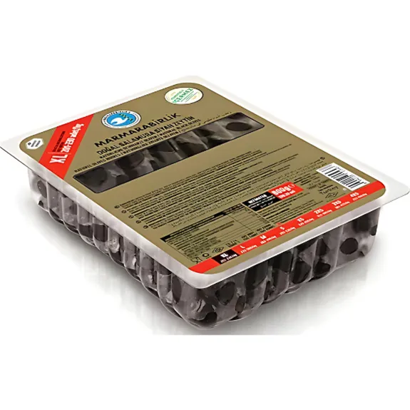 Marmarabirlik Siyah Zeytin 800 Gr Vakumlu 201-230 Ad/Kg Xl Boy