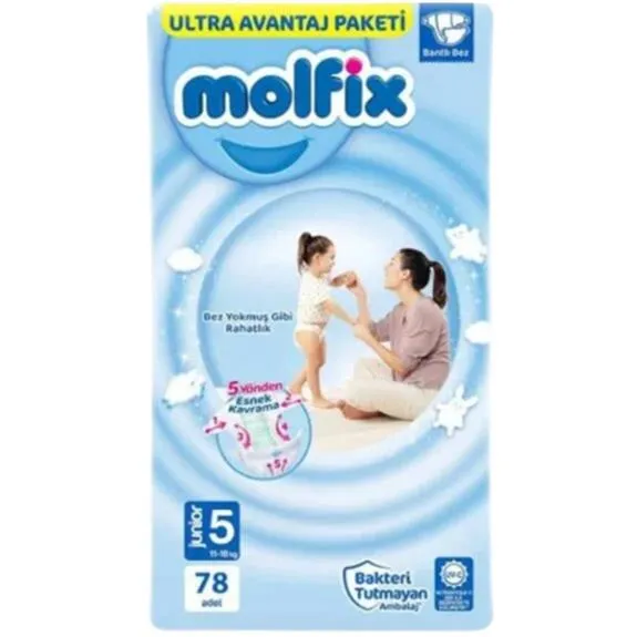 Molfix Bebek Bezi Ultra Fırsat Paketi 5 No 78 Li