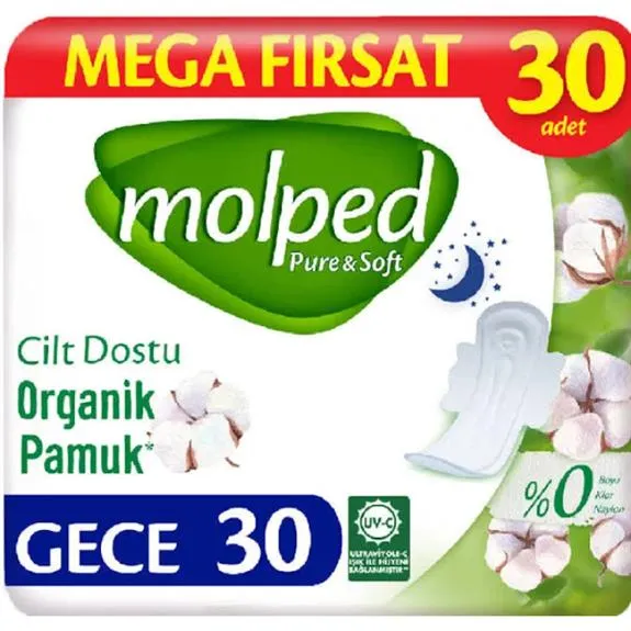 Molped Pure Soft Mega Paket Gece 30 Lu