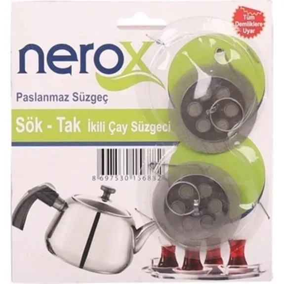Nerox Sök-Tak İkili Çay Süzgeci Nrx-F125