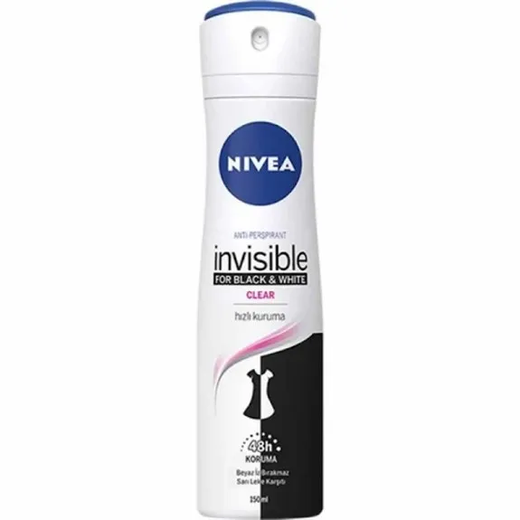 Nivea Kadın Deodorant Sprey 150 Ml Black&White Clear
