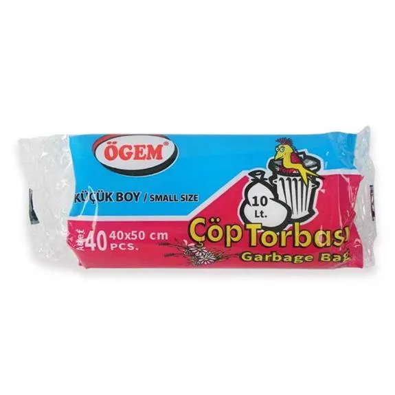 Ögem Çöp Torbası Küçük Boy 40 Lı Şeffaf