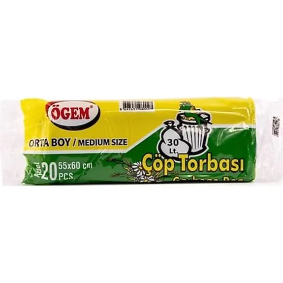 Ögem Çöp Torbası Orta Boy 20 Li Mavi