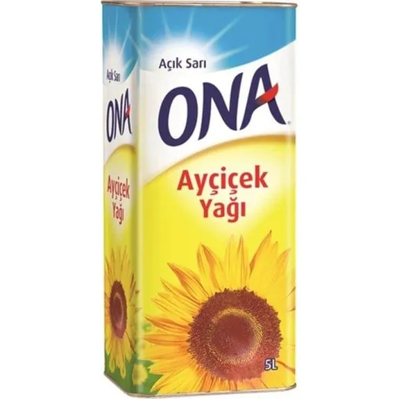 Ona Ayçiçek Yağı 5 Lt Teneke