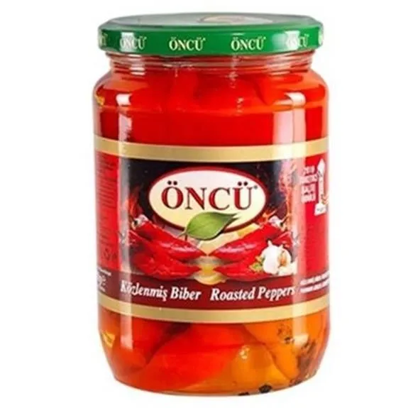 Öncü Közlenmiş Biber 680 Gr Cam