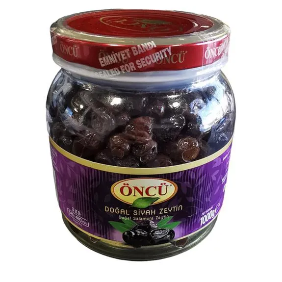 Öncü Siyah Zeytin 1 Kg Pet 381-410 Ad/Kg 3Xs Boy