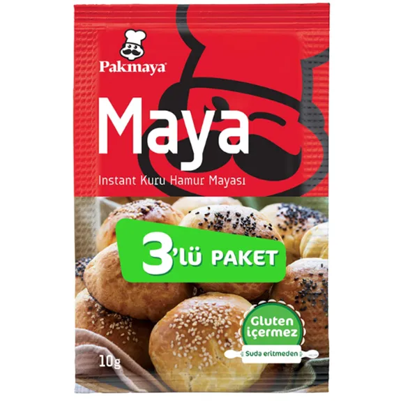 Pakmaya İnstant Kuru Hamur Mayası 3 Lü 30 Gr