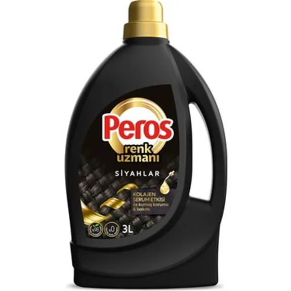 Peros Renk Uzmanı Sıvı Çamaşır Deterjanı Siyahlar 3 Lt