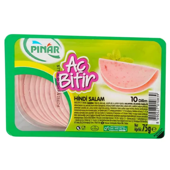 Pınar Aç Bitir Hindi Salam 75 Gr