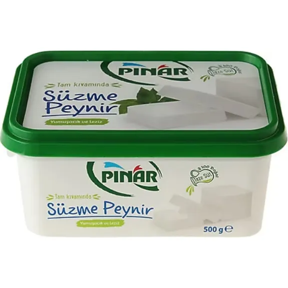 Pınar Tam Yağlı Süzme Peynir 500 Gr