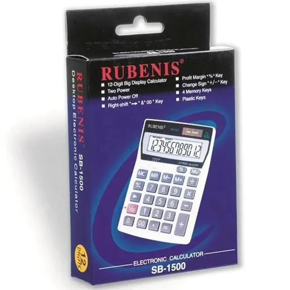 Rubenıs Hesap Makinesi 12 Haneli Sb-1500