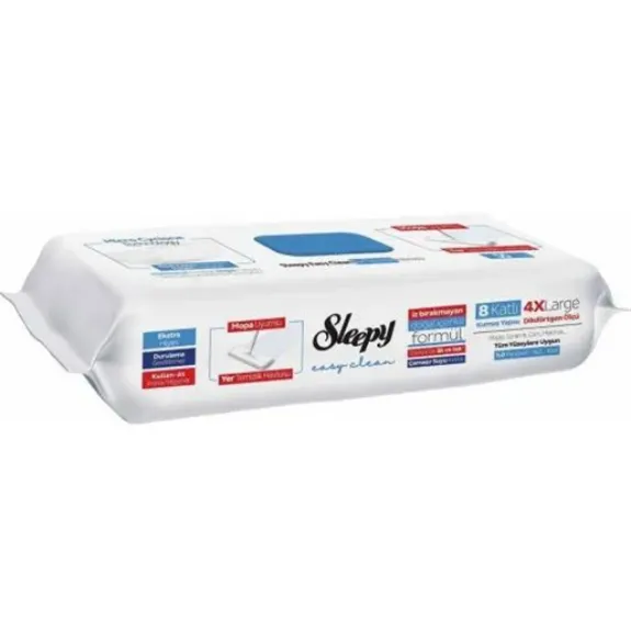 Sleepy Yer Temizlik Havlusu Mop Uyumlu Çamaşır Suyu Katkılı 50 Li