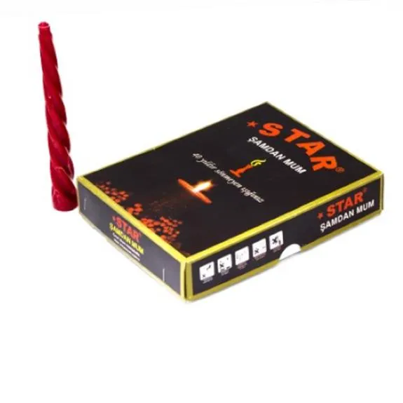 Star Şamdan Mum 12 Li Paket