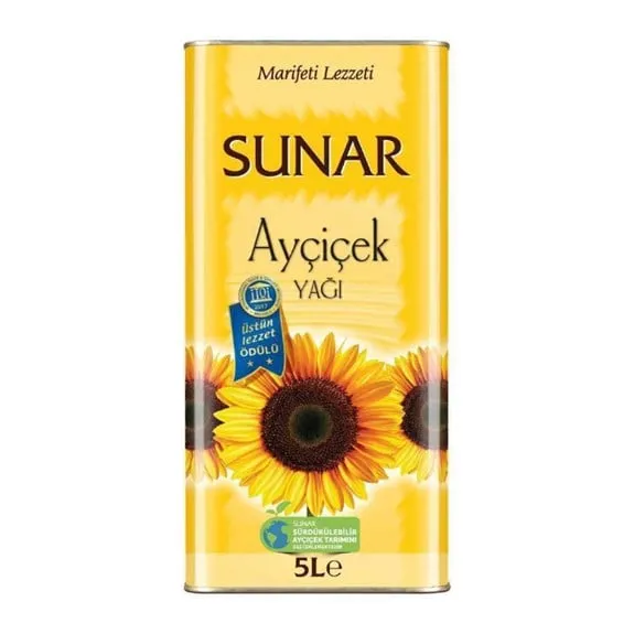 Sunar Ayçiçek Yağı 5 Lt Teneke