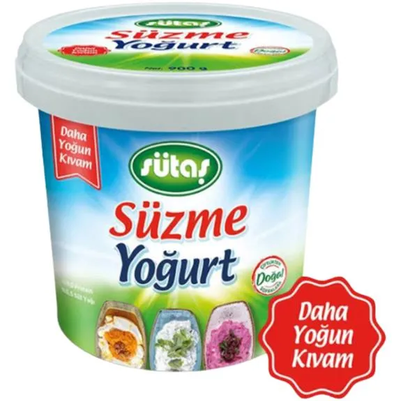 Sütaş Süzme Yoğurt Daha Yoğun 900 Gr