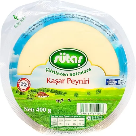 Sütaş Tam Yağlı Kaşar Peyniri 400 Gr