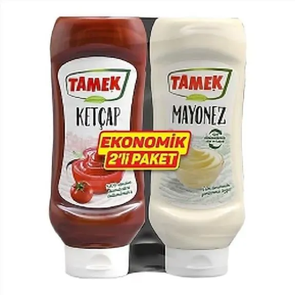 Tamek İkili Set Tatlı Ketçap 600 Gr+Mayonez 540 Gr