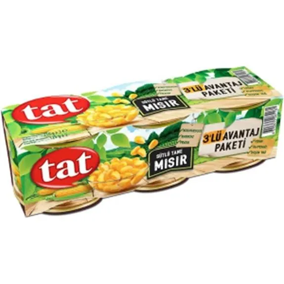 Tat Haşlanmış Mısır Konservesi 3X210 Gr
