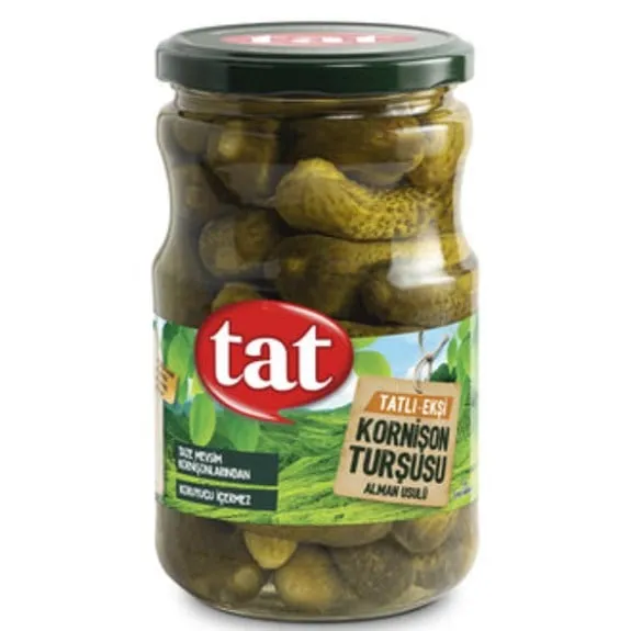 Tat Salatalık Turşusu Alman Tipi Net:680 Süzme:375 Gr Cam