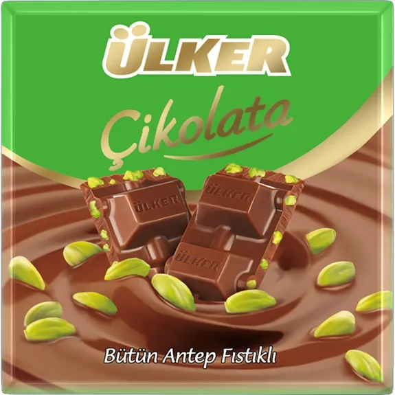 Ülker Antep Fıstıklı Kare Çikolata 65 Gr