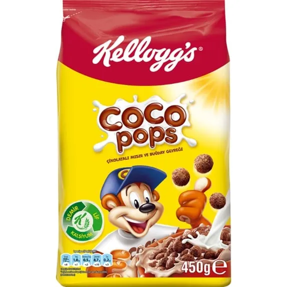 Ülker Cocopops Kelloggs Mısır Buğday Gevreği 450 Gr