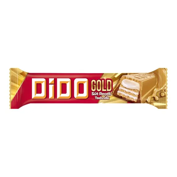 Ülker Dido Gold Süt Reçeli Tadında Çikolatalı Gofret 36 Gr