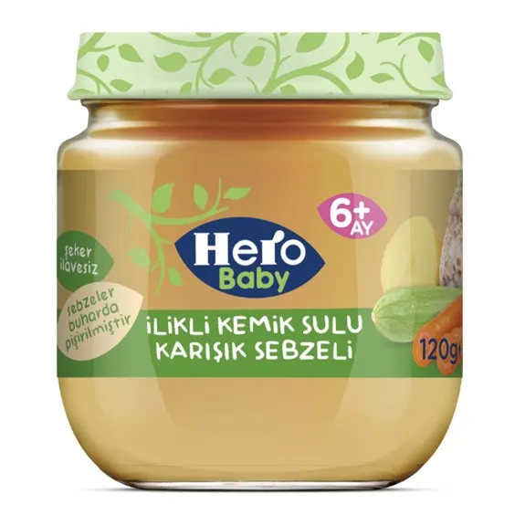 Ülker Hero Baby Kemik Sulu Karışık Sebzeli Kavanoz 120 Gr