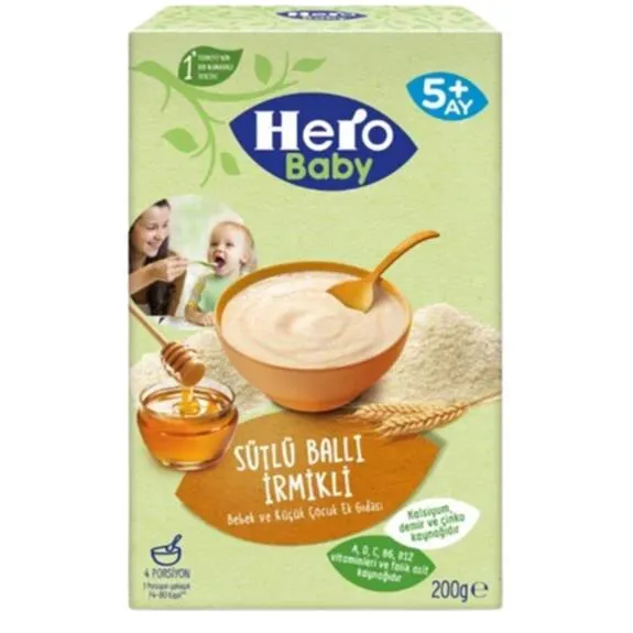 Ülker Hero Baby Sütlü Ballı İrmikli Ek Besin 200 Gr