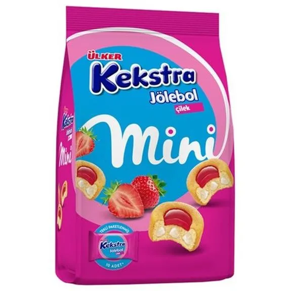 Ülker Kekstra Jölebol Çilekli Mini 150 Gr