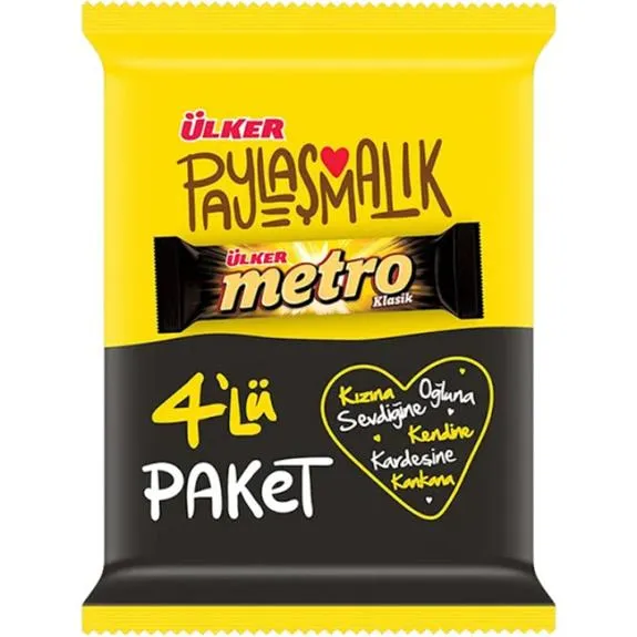 Ülker Metro Bar 4 Lü 144 Gr